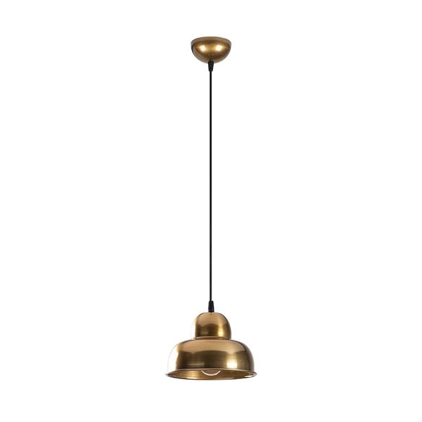 Auksinės spalvos kabantis šviestuvas ø 20 cm su metaliniu gaubtu Berceste – Opviq lights