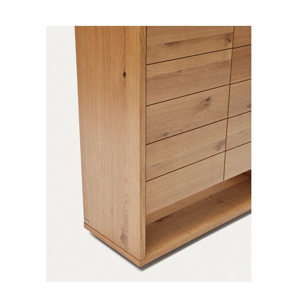 Spintelė natūralios spalvos iš ąžuolo 100x163,5 cm Alguema – Kave Home-image-3