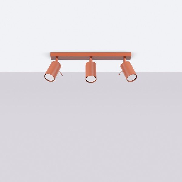 Raudonos plytų spalvos taškinis šviestuvas 6x45 cm Etna – Sollux-image-3