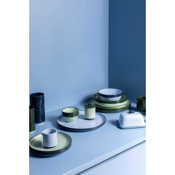 Mėlynos spalvos iš akmens masės lėkštė ø 26 cm Duo – ONA-image-3