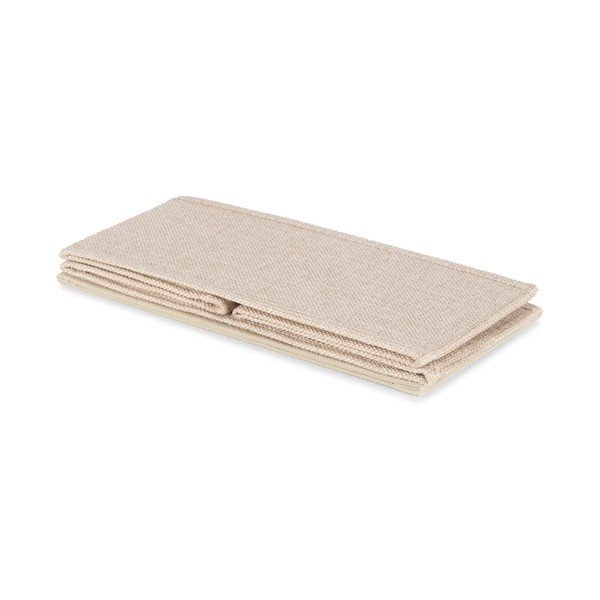 Smėlio spalvos iš tekstilės daiktadėžė 28x12x12 cm Sandy – Compactor-image-1