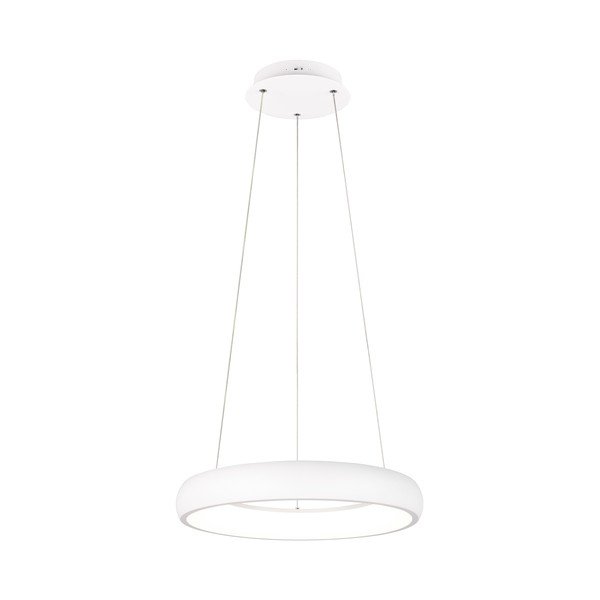 Kabantis šviestuvas baltos spalvos LED su pritemdymo funkcija ø 46 cm su metaliniu gaubtu Cardona – Trio-image-2