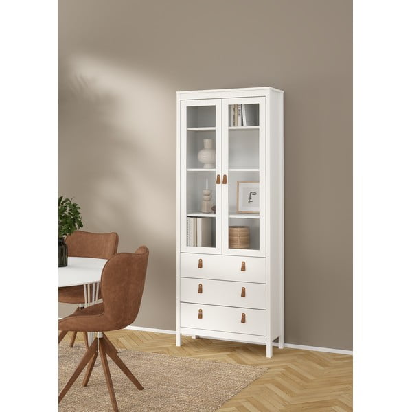 Vitrina baltos spalvos 78x199 cm Madrid – Tvilum-image-1