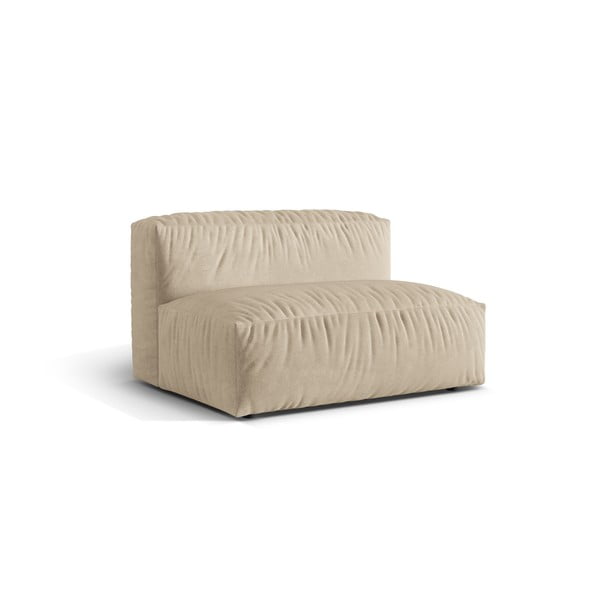 Smėlio spalvos iš velveto modulinė sofos dalis (modulinė) Martina – Micadoni -image-2