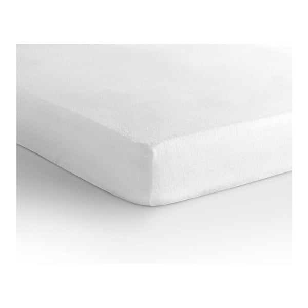 Balta elastinė paklodė Sleeptime Molton, 70/80 x 200/220 cm