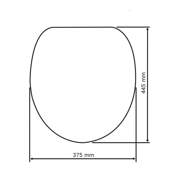 Smėlio spalvos lengvai užsidaranti tualeto sėdynė Wenko Samos, 44,5 x 37,5 cm-image-1