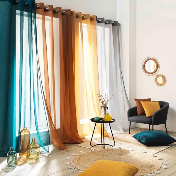 Permatoma užuolaida kreminės spalvos 140x240 cm Casual – douceur d'intérieur-image-4