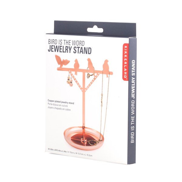 Vario spalvos papuošalų stovas "Kikkerland Bird", aukštis 20 cm-image-2