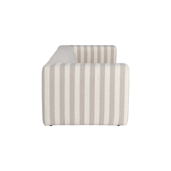 Smėlio spalvos/kreminės spalvos sofa iš šenilinio audinio 220 cm Lisa – Ellos Home-image-4