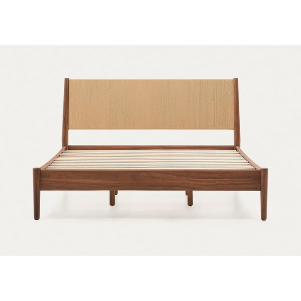 Dvigulė lova tamsiai rudos spalvos su lovos grotelėmis 160x200 cm Elan – Kave Home-image-3