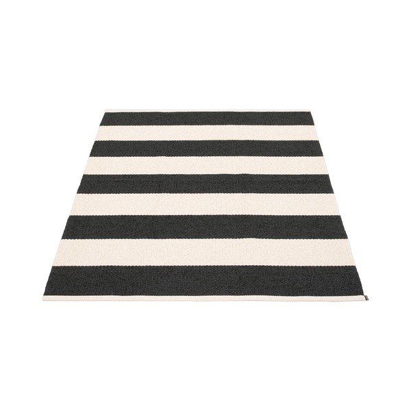 Juodos ir baltos spalvos lauko ir vidaus kilimas 140x180 cm Bob Black Vanilla – Pappelina