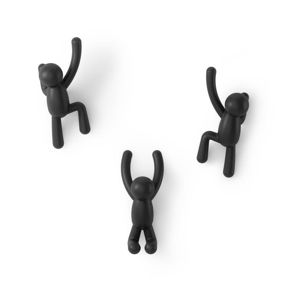 3 plastikinių kabliukų rinkinys Buddy - Umbra-image-4