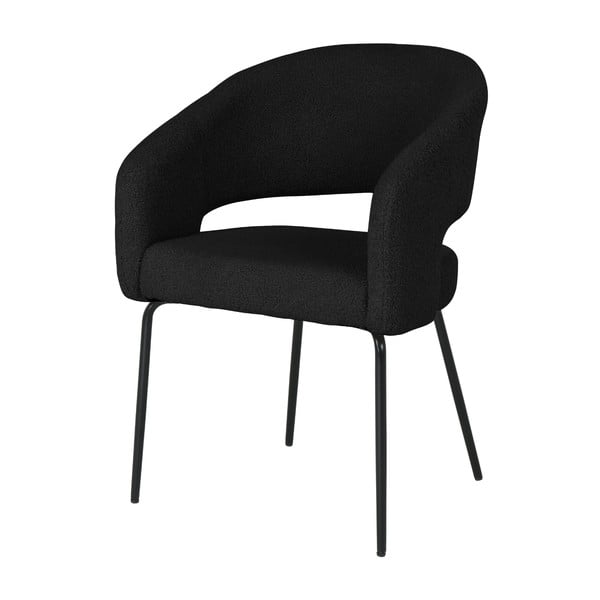 Valgomojo kėdės juodos spalvos 2 vnt. Natalie – Furnhouse