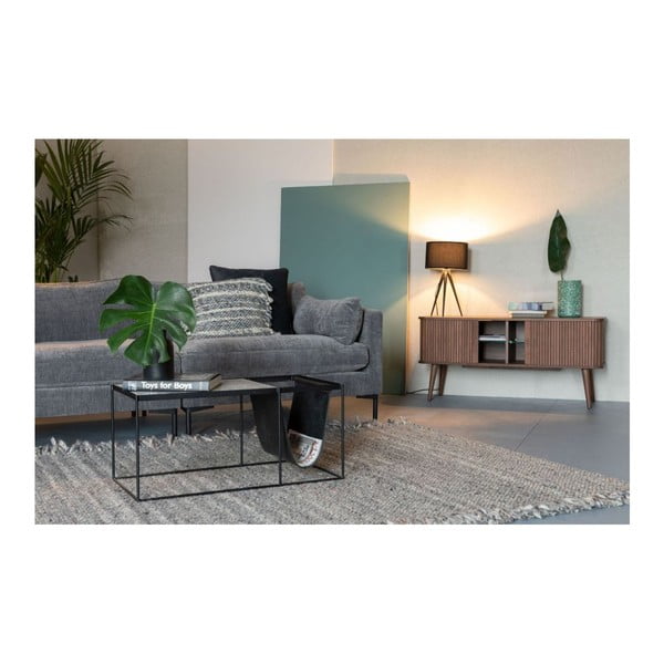 Juodas trikojis medinis stalinis šviestuvas Zuiver-image-1