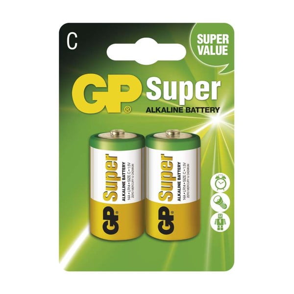 2 šarminių baterijų rinkinys EMOS GP Super C