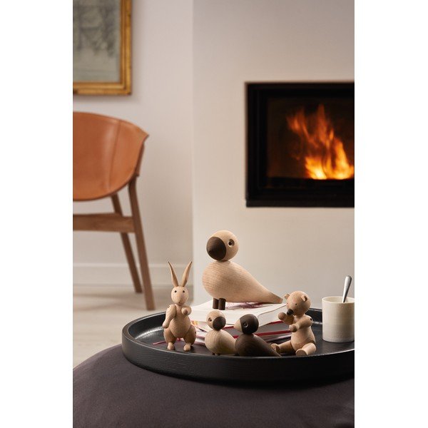 Statulėlė iš ąžuolo masyvo Kay Bojesen Denmark Songbird Alfred-image-3