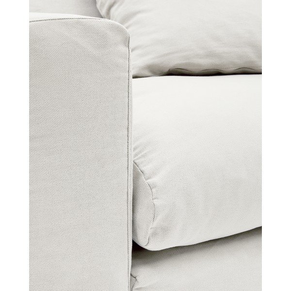 Iš lino krėslas baltos spalvos Nora – Kave Home-image-4