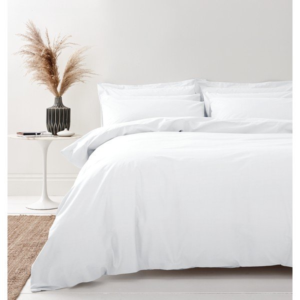 Balta ekologiškos medvilnės patalynė Bianca Organic, 135 x 200 cm-image-1