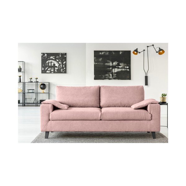 Šviesiai rožinė trivietė sofa Cosmopolitan design Munich-image-3