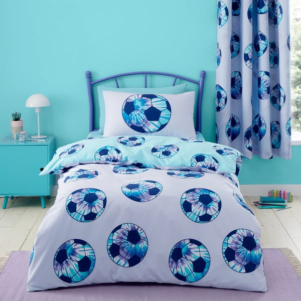 Viengulė vaikiška patalynė 135x200 cm Tie Dye Football – Catherine Lansfield-image-1