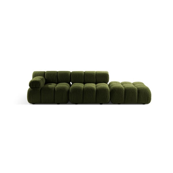 Iš boucle sofa žalios spalvos 288 cm Bellis – Micadoni 
