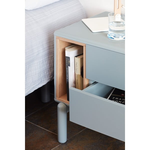 Naktinis staliukas mėlynos spalvos/pilkos spalvos Corvo – Teulat-image-3