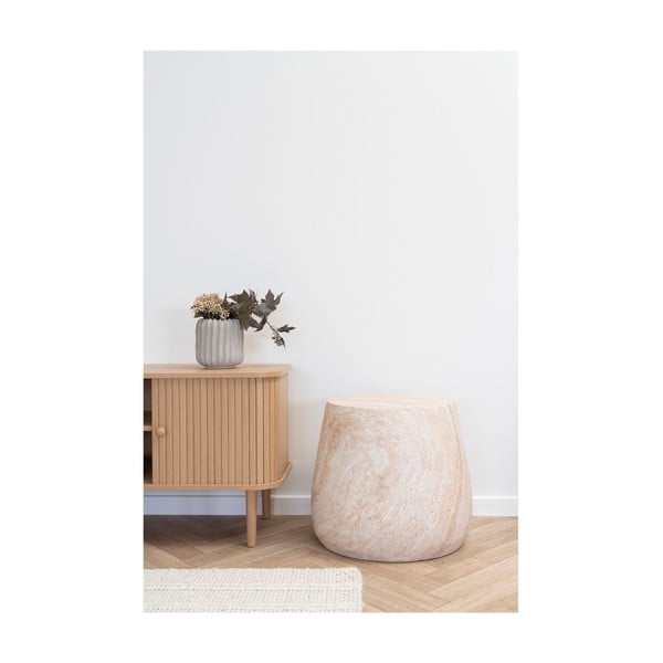 Iš akmens apvalios formos sodo šoninis staliukas ø 47,5 cm Bonn – House Nordic-image-4