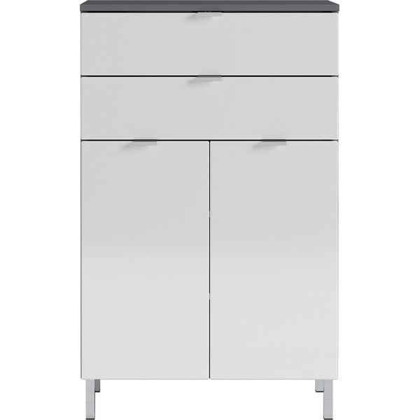 Balta ir pilka Germania Mauresa spintelė, aukštis 97 cm-image-1