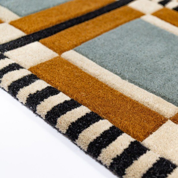 Rankų darbo iš vilnos kilimas 200x290 cm Quadro Wool – Flair Rugs-image-3