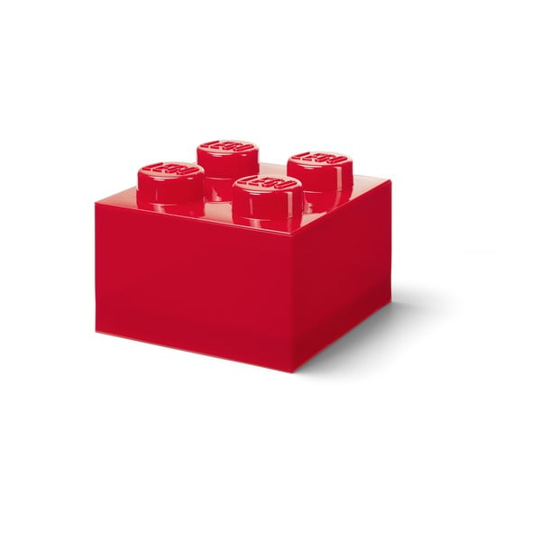 Raudonos spalvos iš plastiko vaikiška daiktadėžė 25x25x18 cm – LEGO®-image-3