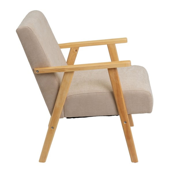 Smėlio spalvos iš šenilinio audinio krėslas Vintage – Casa Selección-image-3