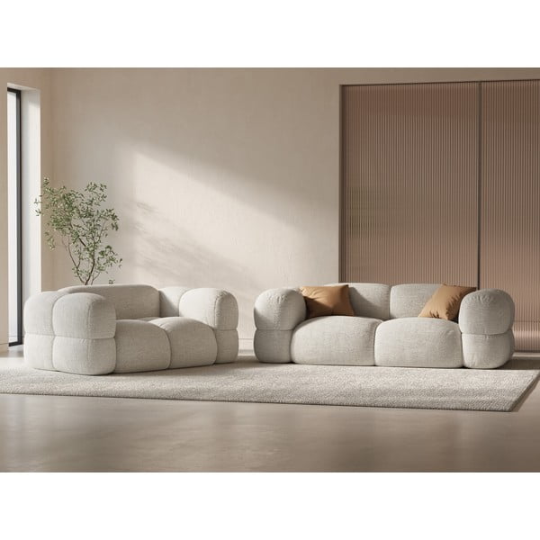 Smėlio spalvos sofa 180 cm Loretto – Cosmopolitan Design-image-1