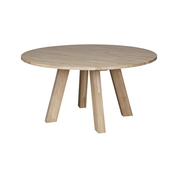 Valgomojo stalas iš ąžuolo medienos WOOOD Rhonda, ø 150 cm