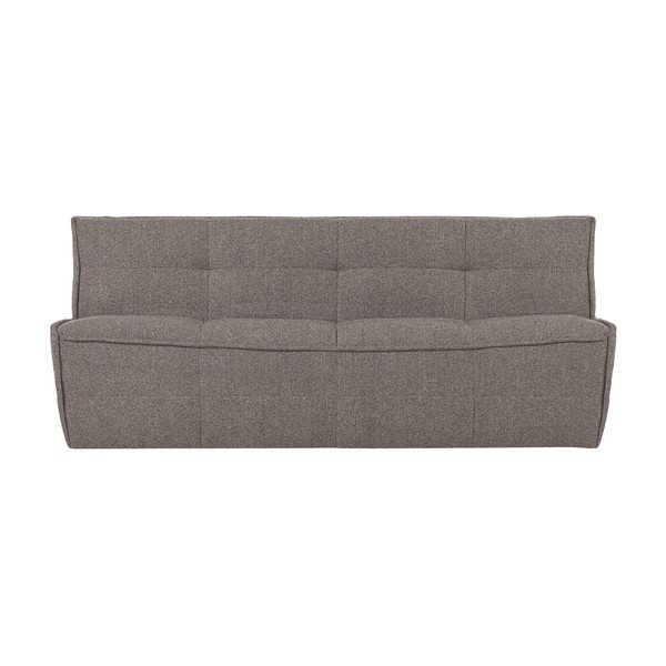 Rudos spalvos sofa iš boucle 204 cm Cluster – vtwonen