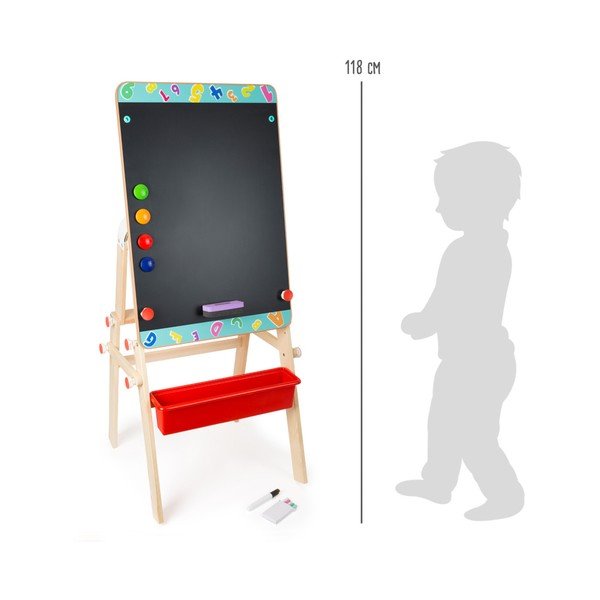 "Legler 2-in-1" daugiafunkcinė magnetinė žymeklių lenta-image-3