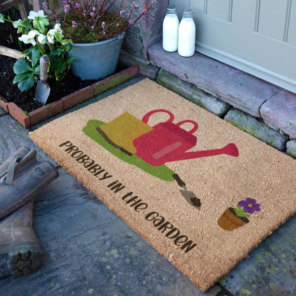 Iš kokoso pluošto grindų kilimėlis 40x60 cm Probably in the Garden – Artsy Doormats-image-2