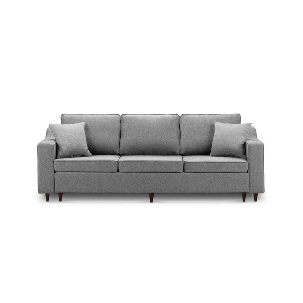 Tamsiai pilka trivietė sofa-lova su daiktadėže Mazzini Sofas Narcisse-image-3