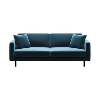 Mėlyna aksominė sofa MESONICA Kobo, 207 cm
