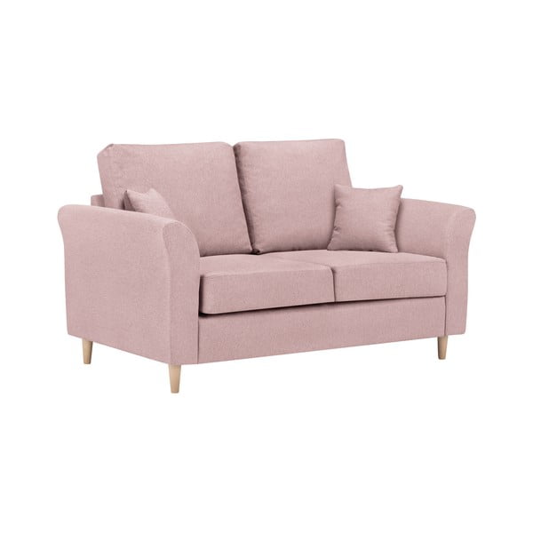 Rožinė dvivietė sofa "Kooko Home Smooth