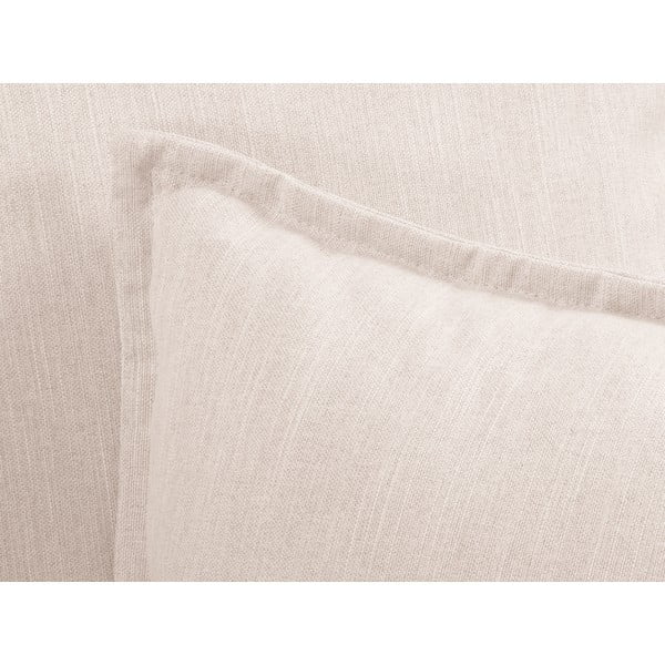 Kreminės baltos spalvos kampinė sofa Interieurs 86 Zelda, kairysis kampas-image-1