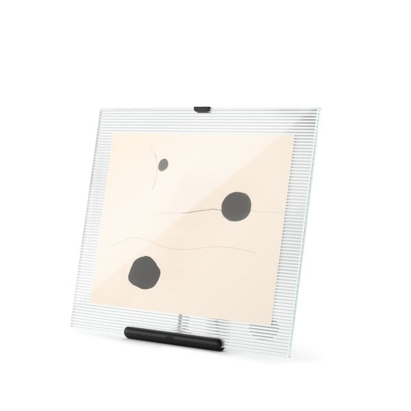 Iš stiklo pastatomas rėmas juodos spalvos 26x30,5 cm Flute – Umbra-image-2