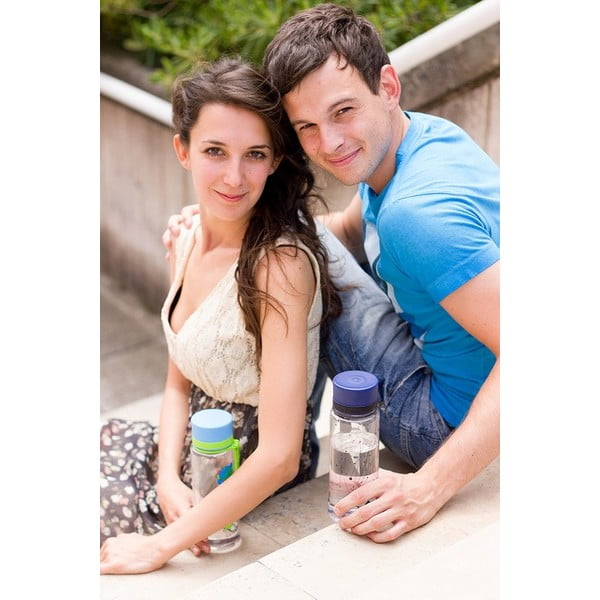 Plastikinis vandens butelis Equa Flowers, 0,4 l-image-4