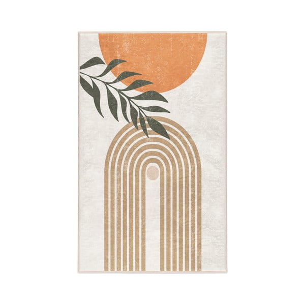 Skalbiamas kilimas kreminės spalvos 160x230 cm Dot Arch – Mila Home