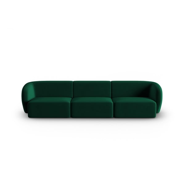 Žalios spalvos iš velveto sofa 266 cm Paolo – Milo Casa