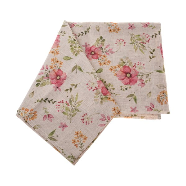 Iš lino mišinio staltiesė galima plauti 140x140 cm – Dakls