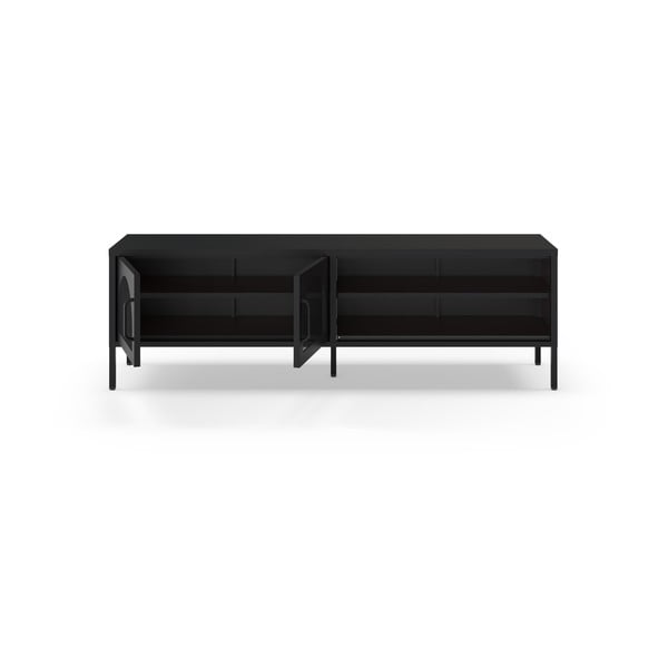 TV spintelė juodos spalvos 160x50 cm Diora – Marckeric-image-2