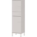 Kreminės spalvos matinis aukšta/siaura vonios daiktadėžė 34x123 cm Laurino – Germania