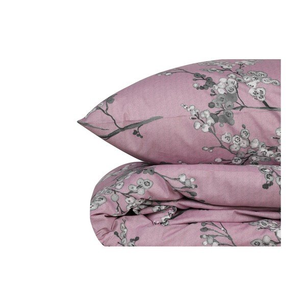 Iš ranforce medvilnės dvigulė/itin ilga patalynė rožinės spalvos 240x220 cm Chicory – Mijolnir-image-3