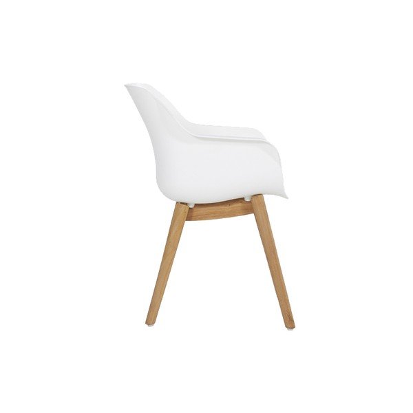 Plastikinės sodo kėdės baltos spalvos 2 vnt. Sophie Teak – Hartman-image-3