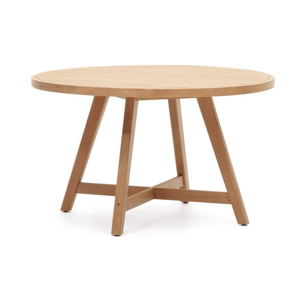 Apvalus sodo valgomojo stalas iš eukalipto medienos ø 130 cm Urqell - Kave Home
